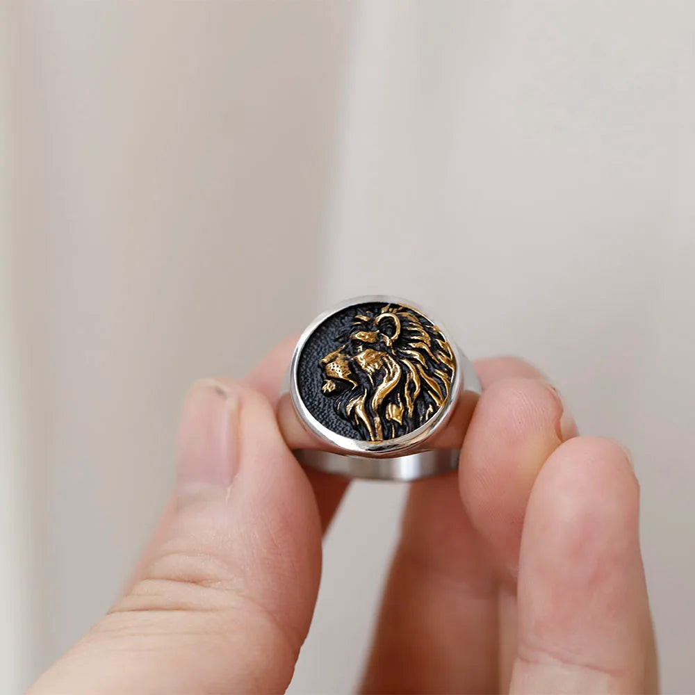 Lion Head Ring