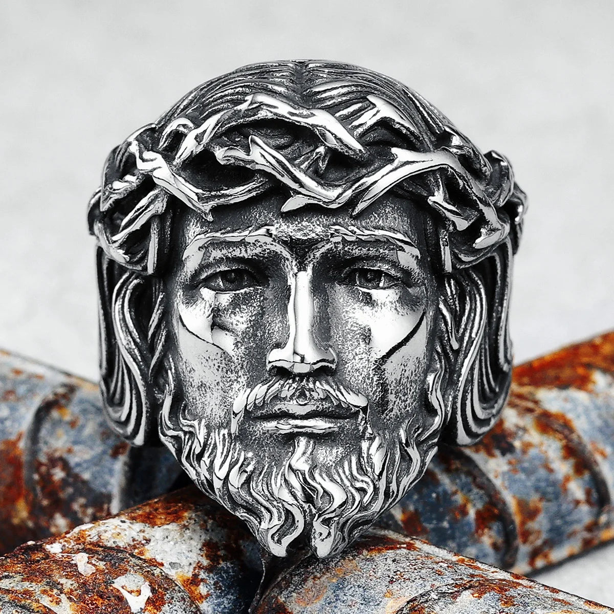 Jesus Face Ring
