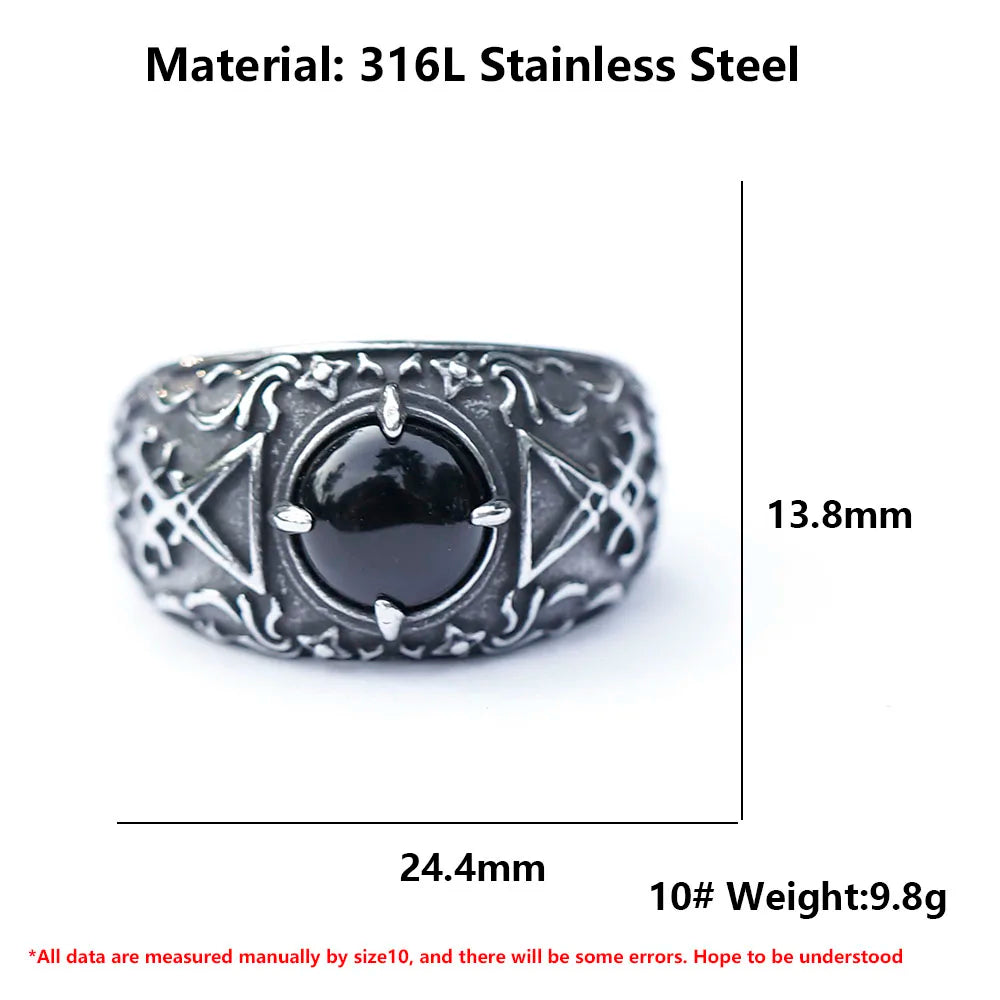 Dark Stone Signet Ring