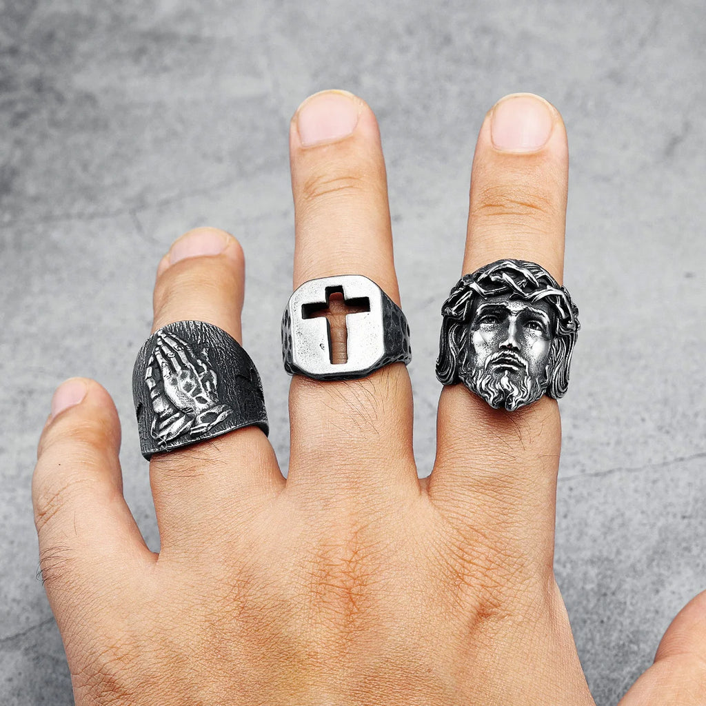 Jesus Face Ring