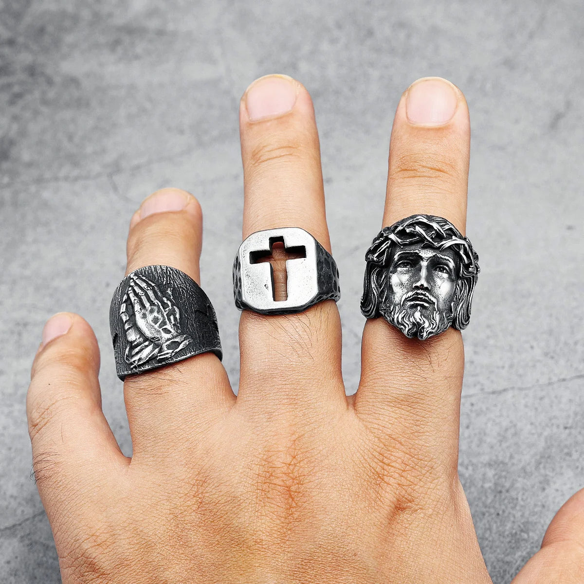 Jesus Face Ring