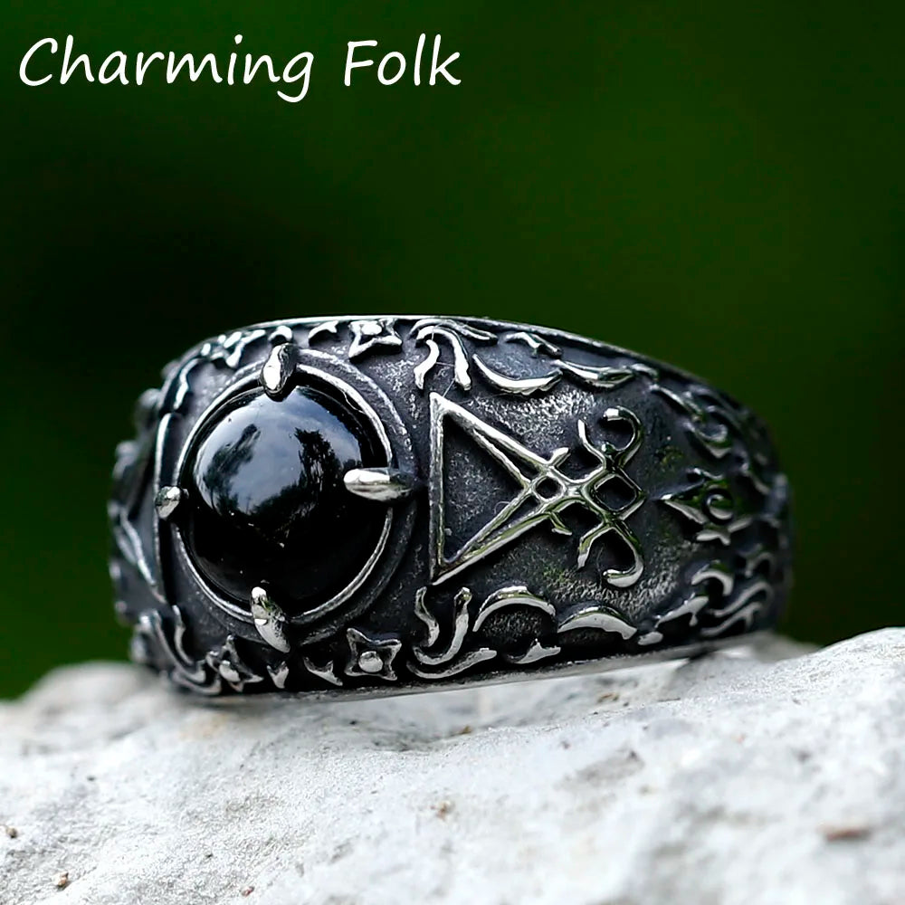 Dark Stone Signet Ring