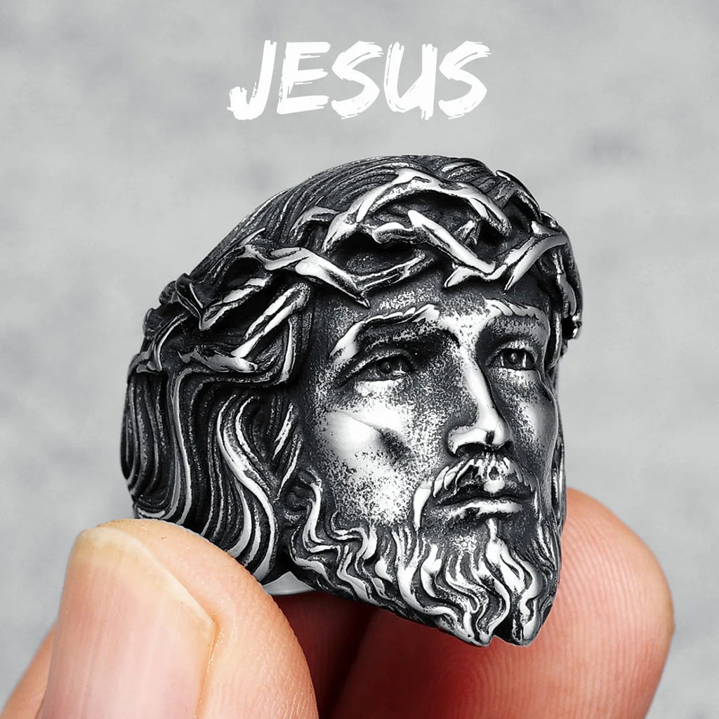 Jesus Face Ring
