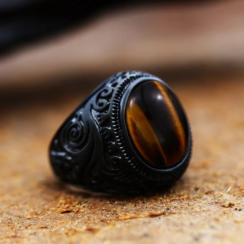 Tiger Eye Stone Ring