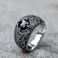 Dark Stone Signet Ring