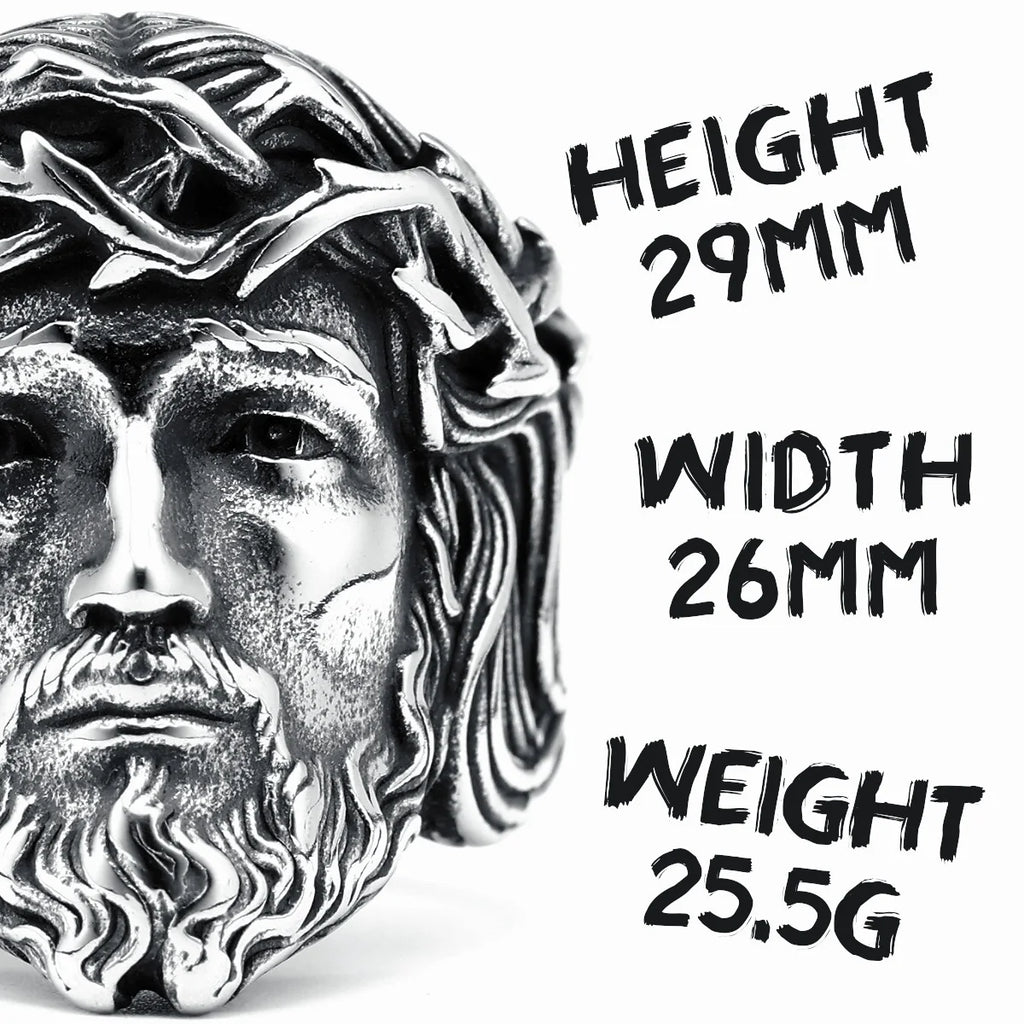 Jesus Face Ring