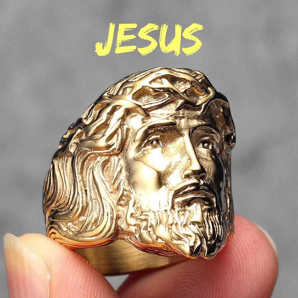 Jesus Face Ring